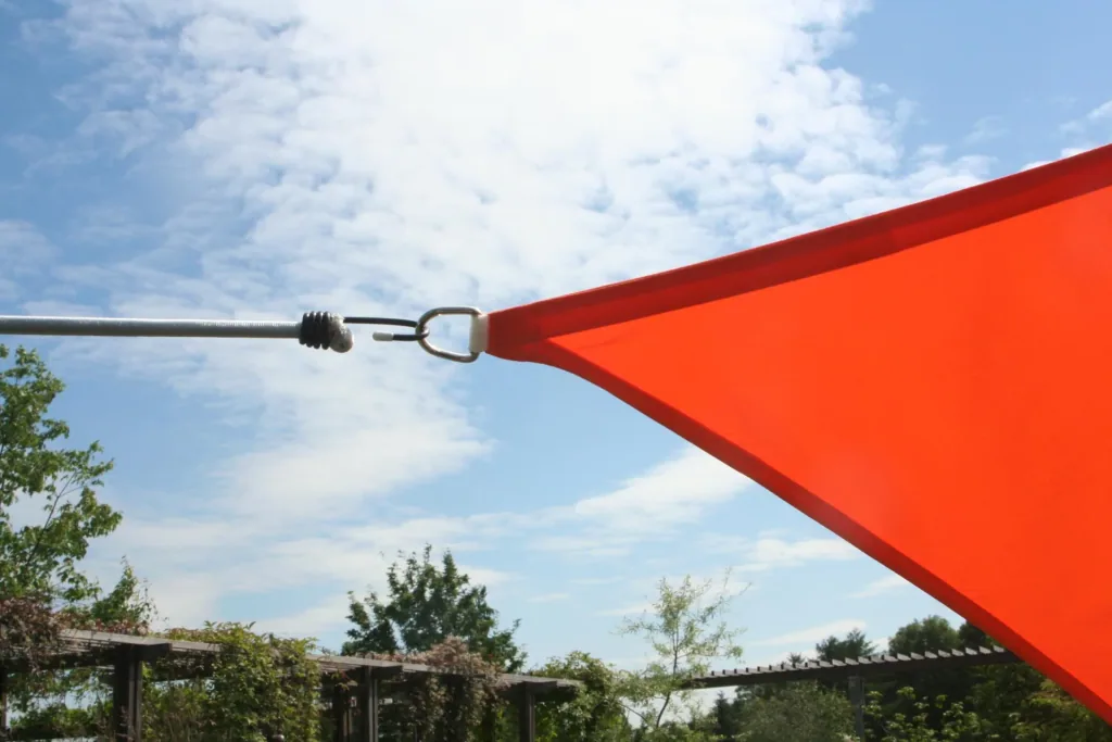 Viereck-Sonnensegel wasserabweisend terracotta 250 x 300cm