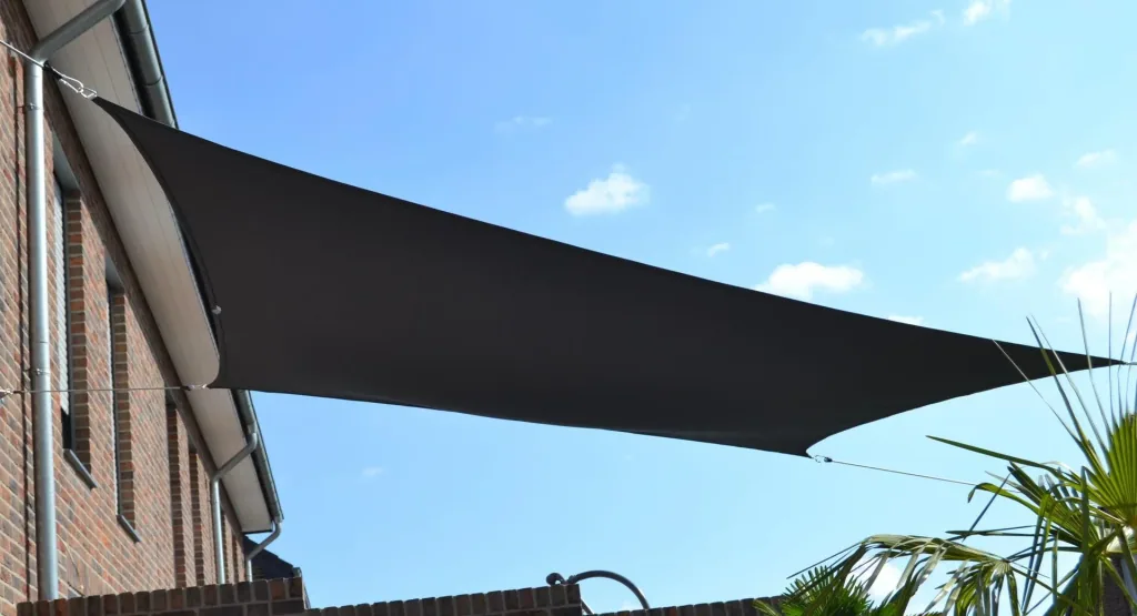 Viereck-Sonnensegel wasserabweisend anthrazit 250 x 300cm