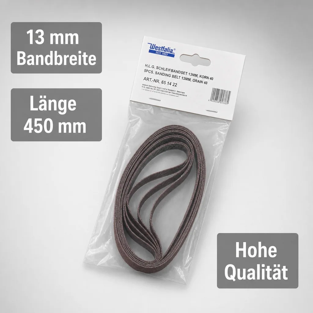 Schleifbänder 13 mm breit, K40