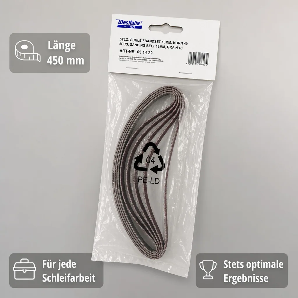 Schleifbänder 13 mm breit, K40