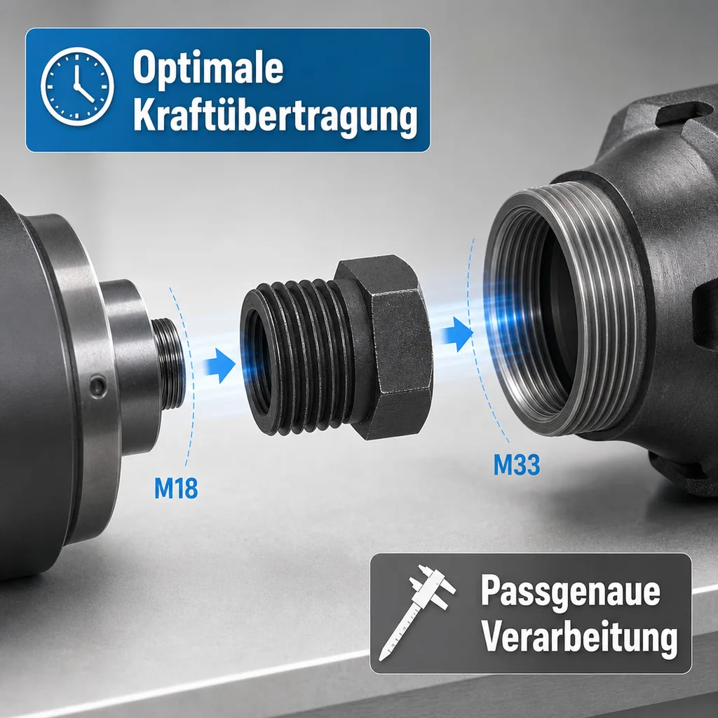 Drechsel Adapter IGM18 auf AGM33
