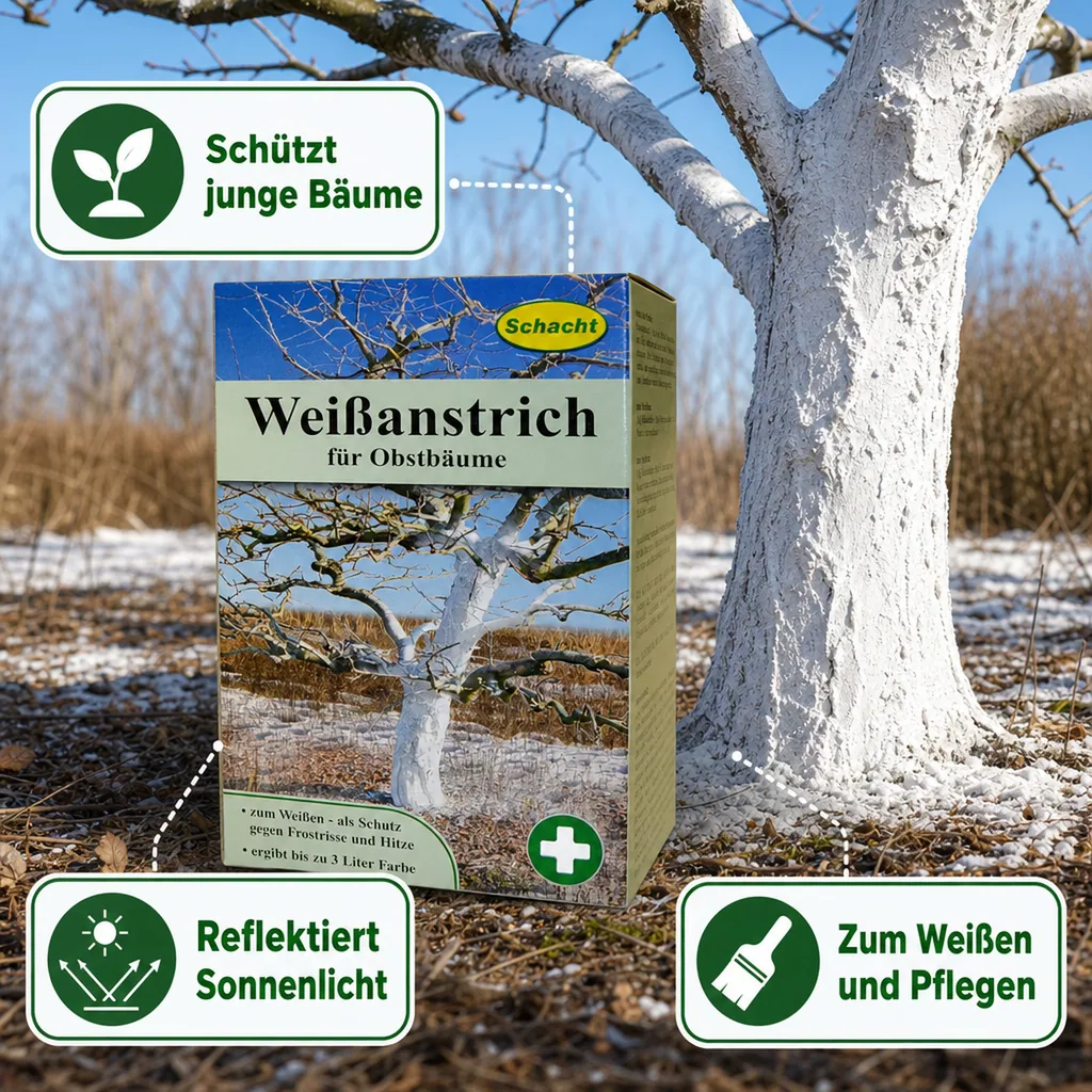 Weißanstrich für Obstbäume, 1 kg