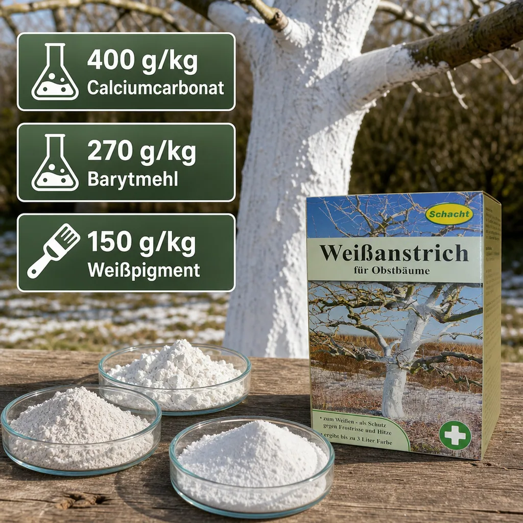 Weißanstrich für Obstbäume, 1 kg