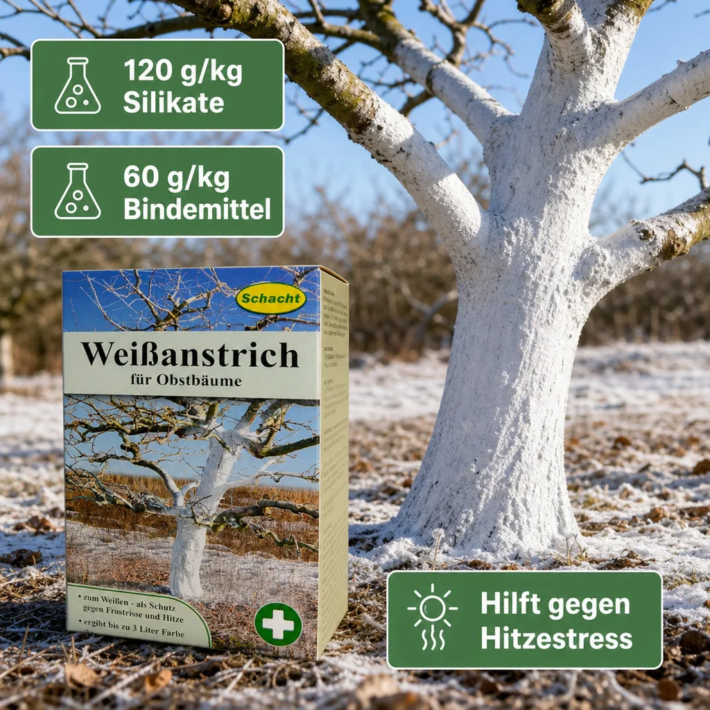 Weißanstrich für Obstbäume, 1 kg
