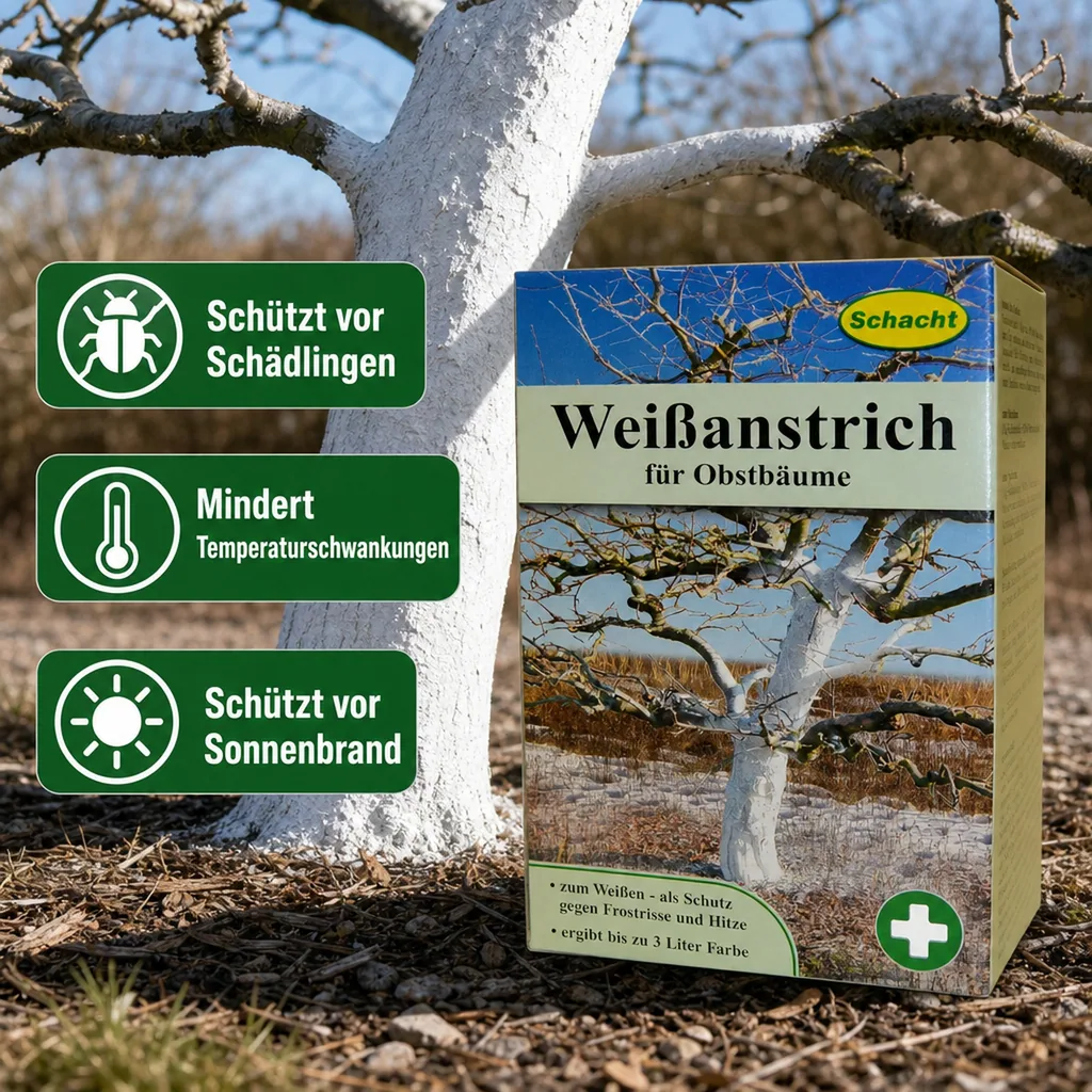 Weißanstrich für Obstbäume, 1 kg
