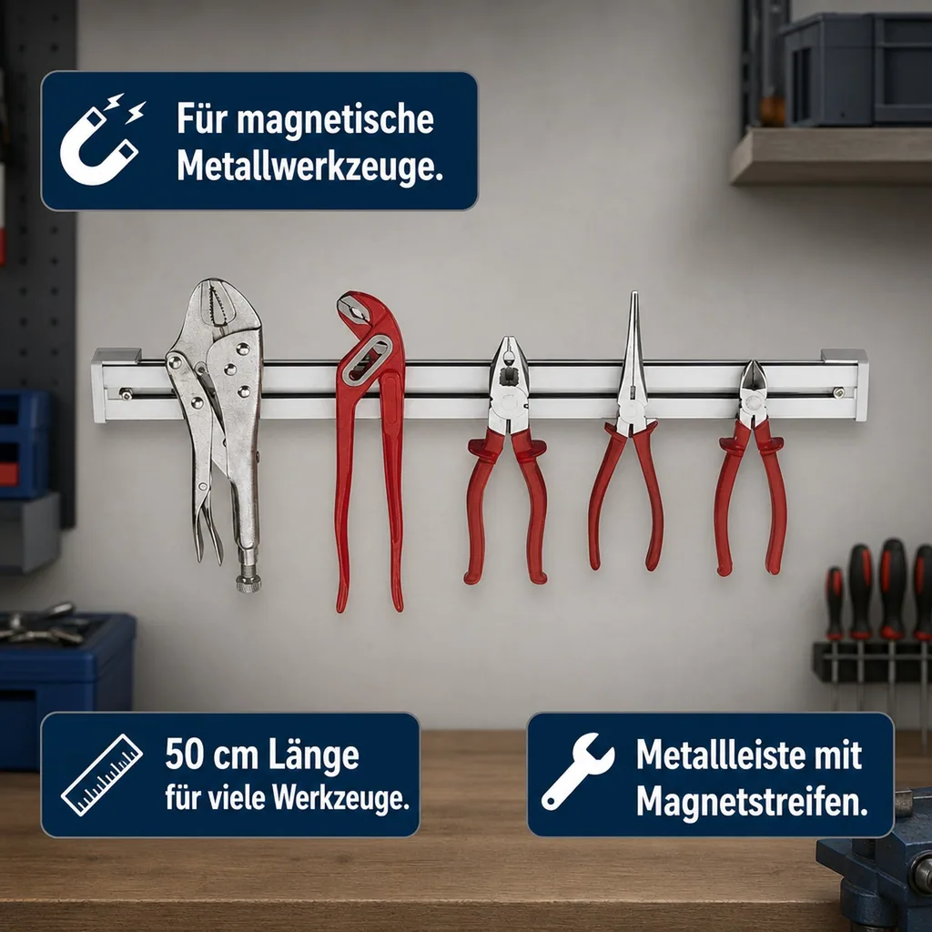 Dauer-Magnet-Leiste 50 cm, 1 Stück