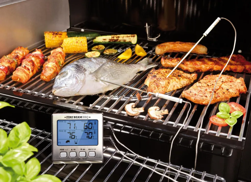 Grill-/ Bratenthermometer Dual, digital, mit 2 Temperatursensoren