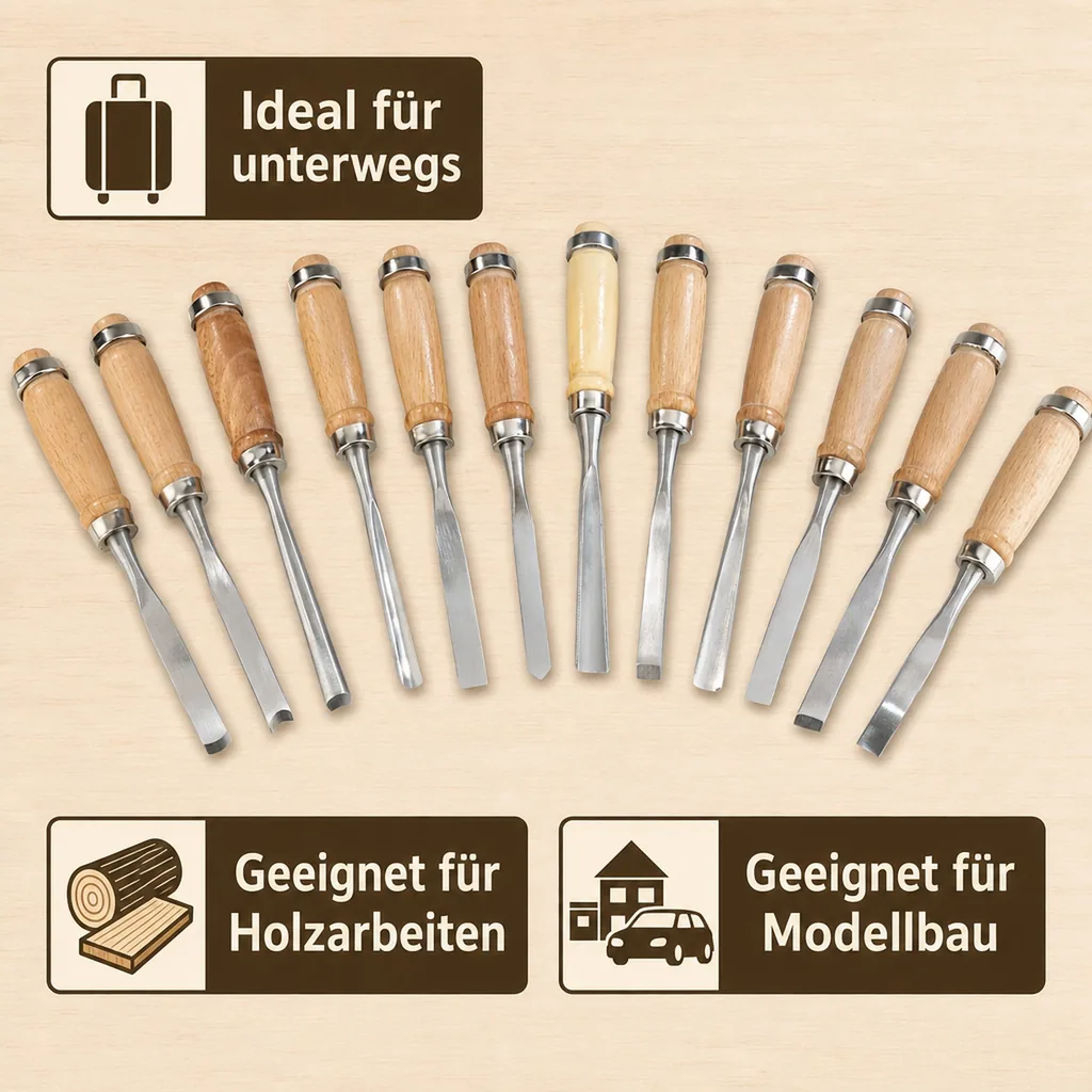 Schnitzgarnitur 12-teilig