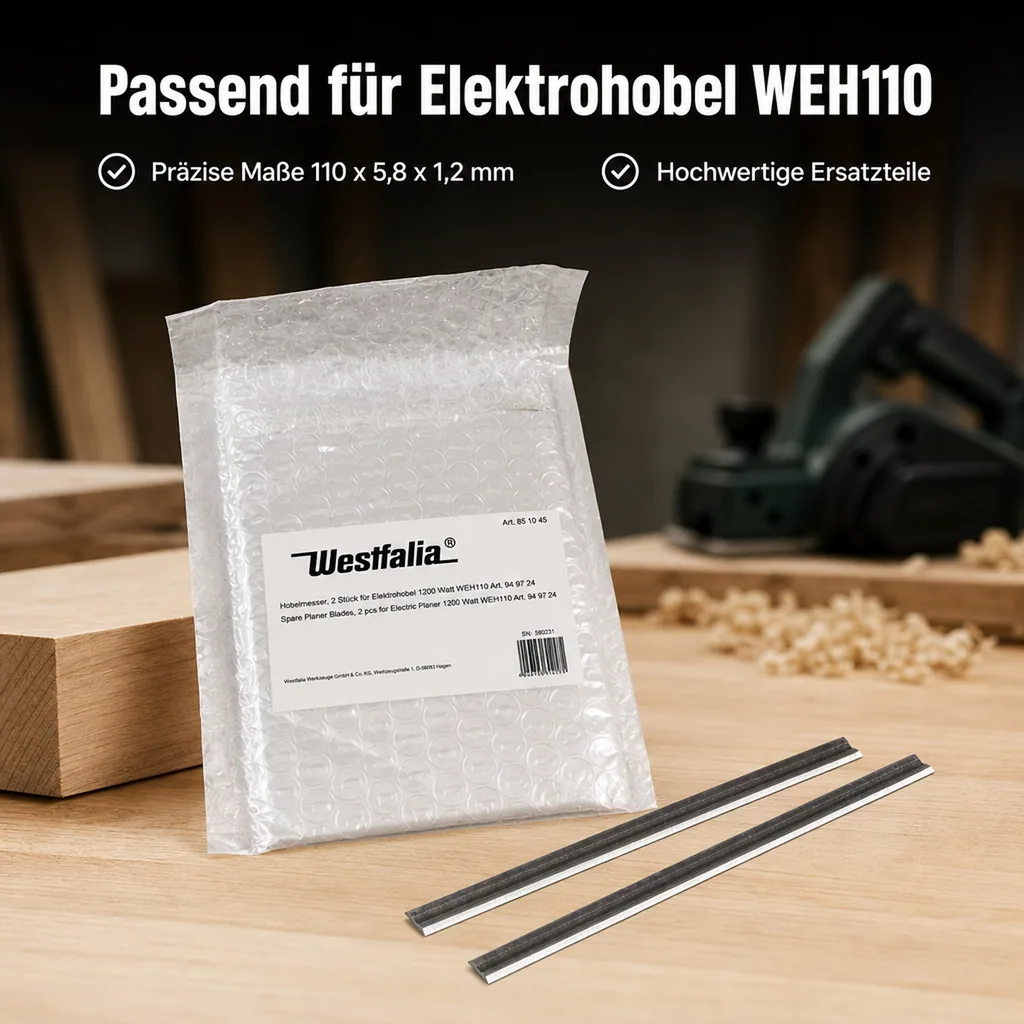 Ersatz-Hobelmesser, 2 Stück