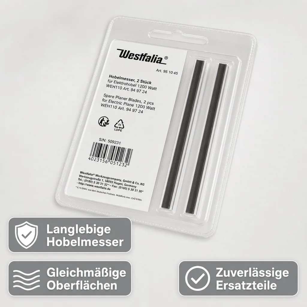 Ersatz-Hobelmesser, 2 Stück