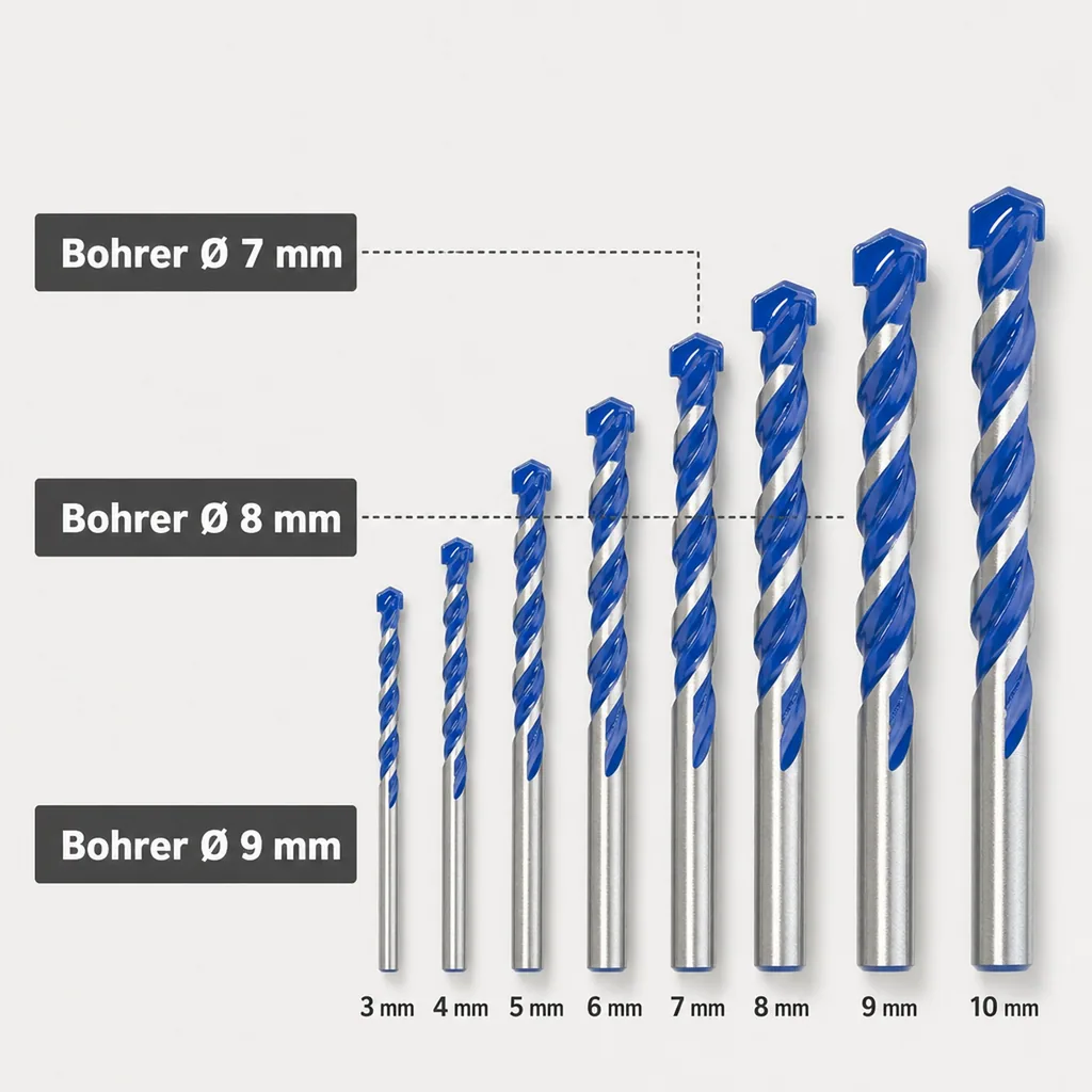 HM Mehrzweckbohrer Set, 8-teilig