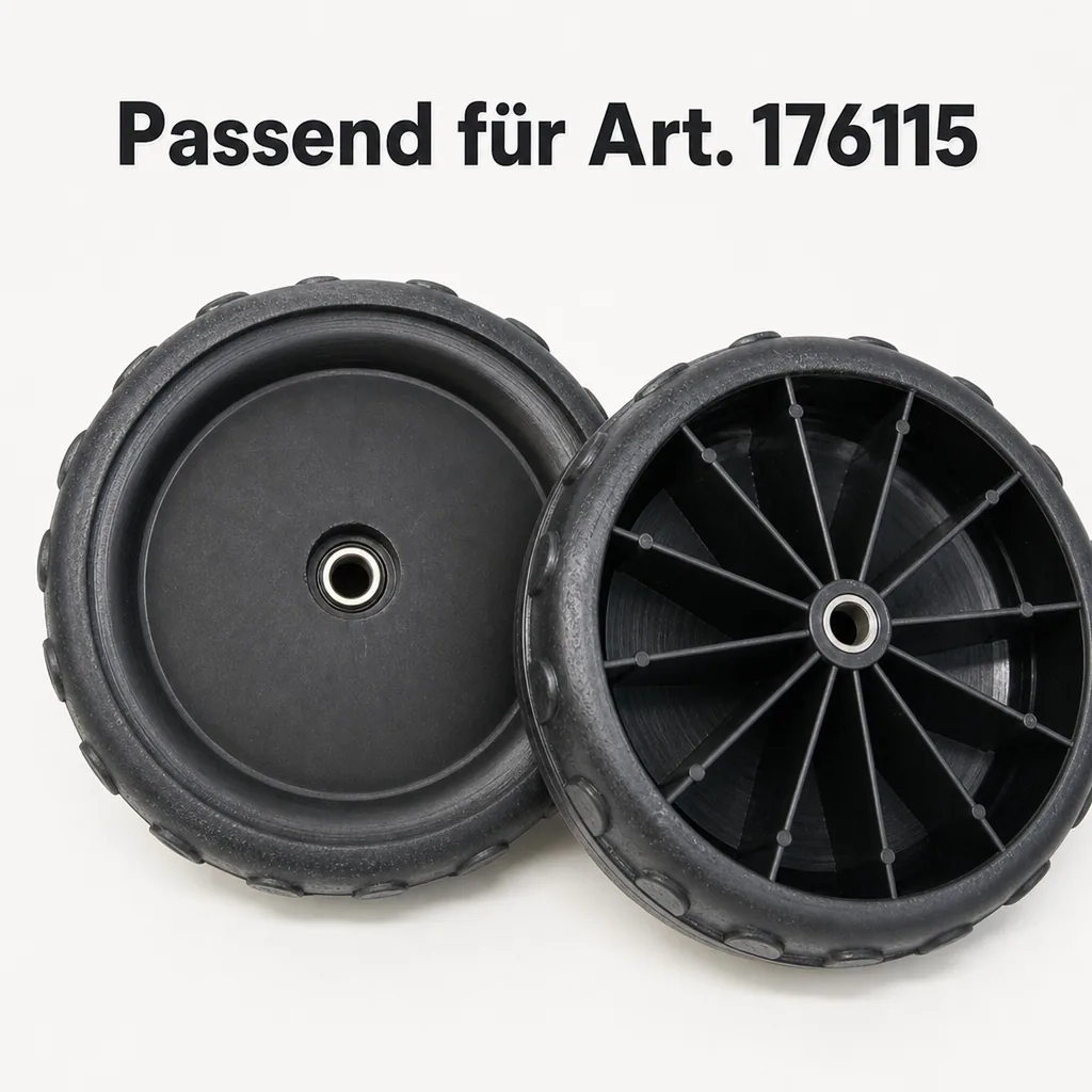 Ersatzräder für Kehrmaschine, 2 Stück