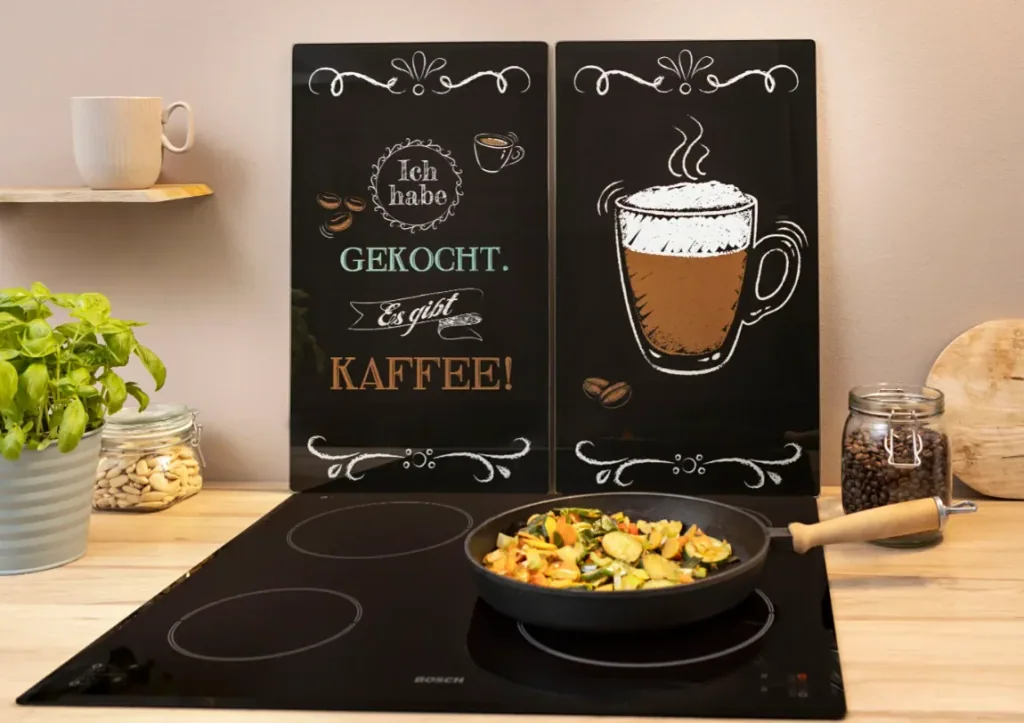 Herdabdeckplatten "Coffeetime" 2er-Set