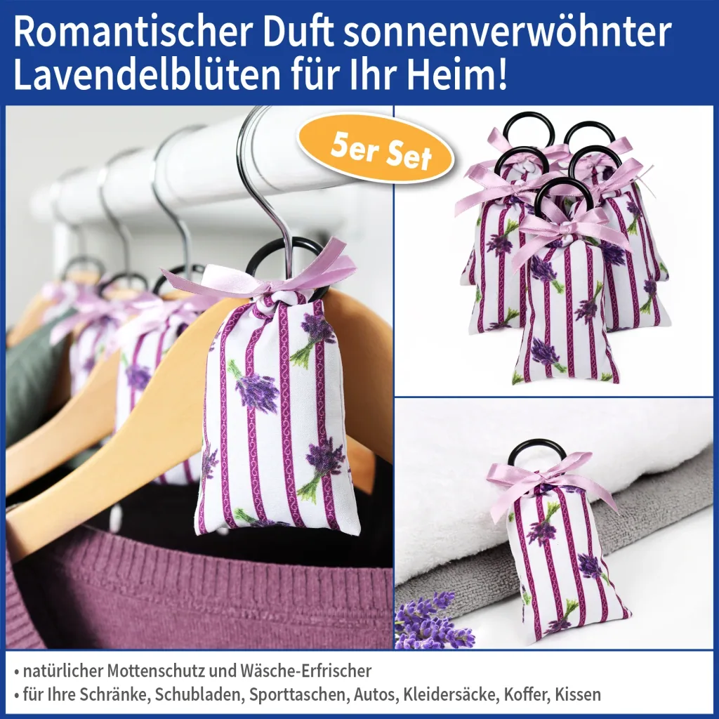 Duftsäckchen Lavendel, 5er