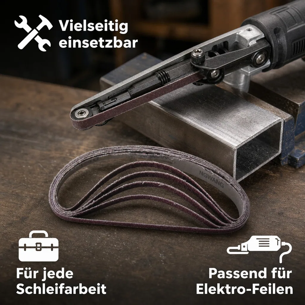 Schleifbänder 13 mm breit, K120