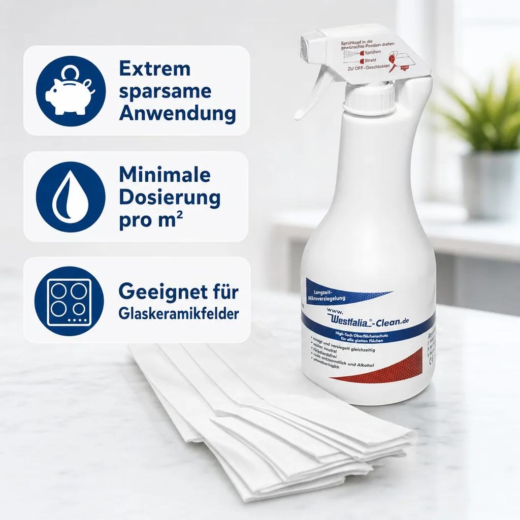 Fensterreiniger Clean,500 ml mit Vliestuch