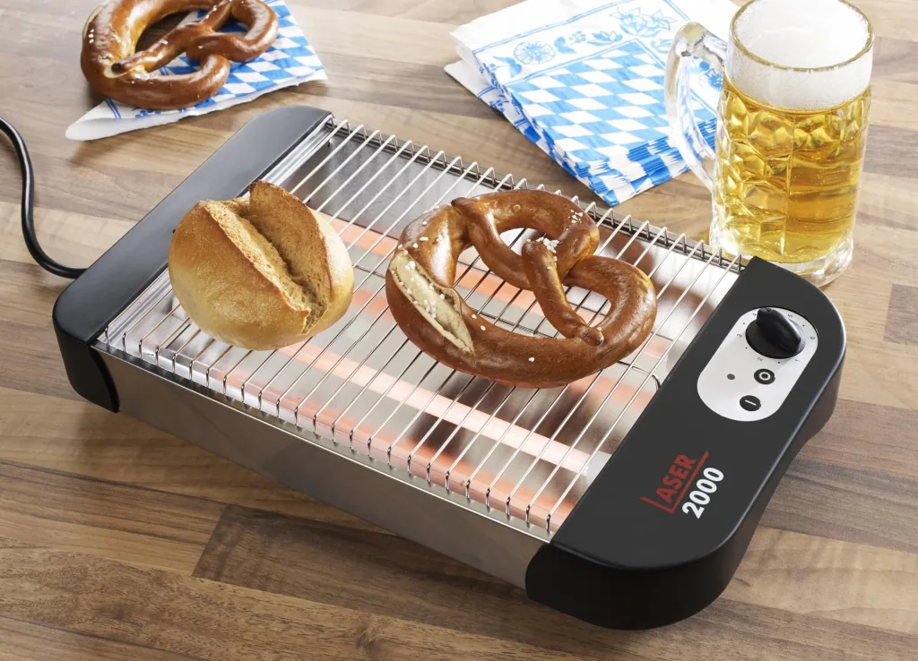 Brötchen- & Bretzelröster, 600 Watt - Flachtoaster - Toaster