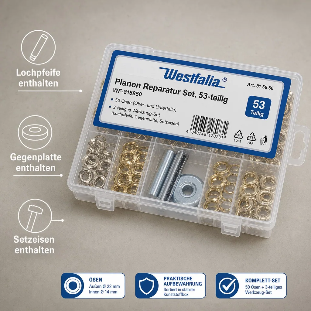 Planen Reparatur Set, 53-teilig