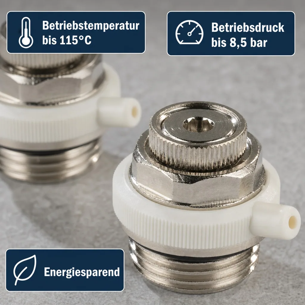 Automatik - Heizkörperentlüfter 1/2 , 2 Stück
