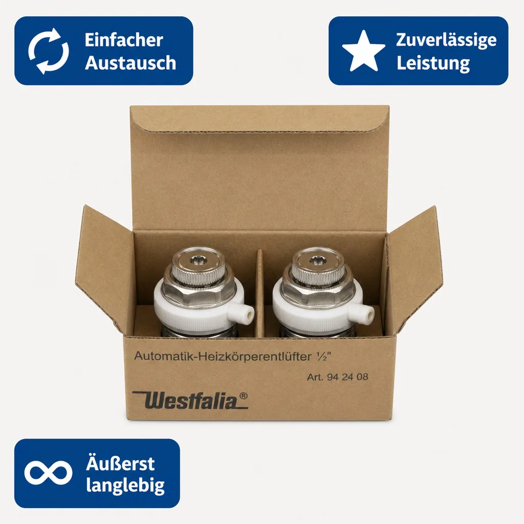 Automatik - Heizkörperentlüfter 1/2 , 2 Stück