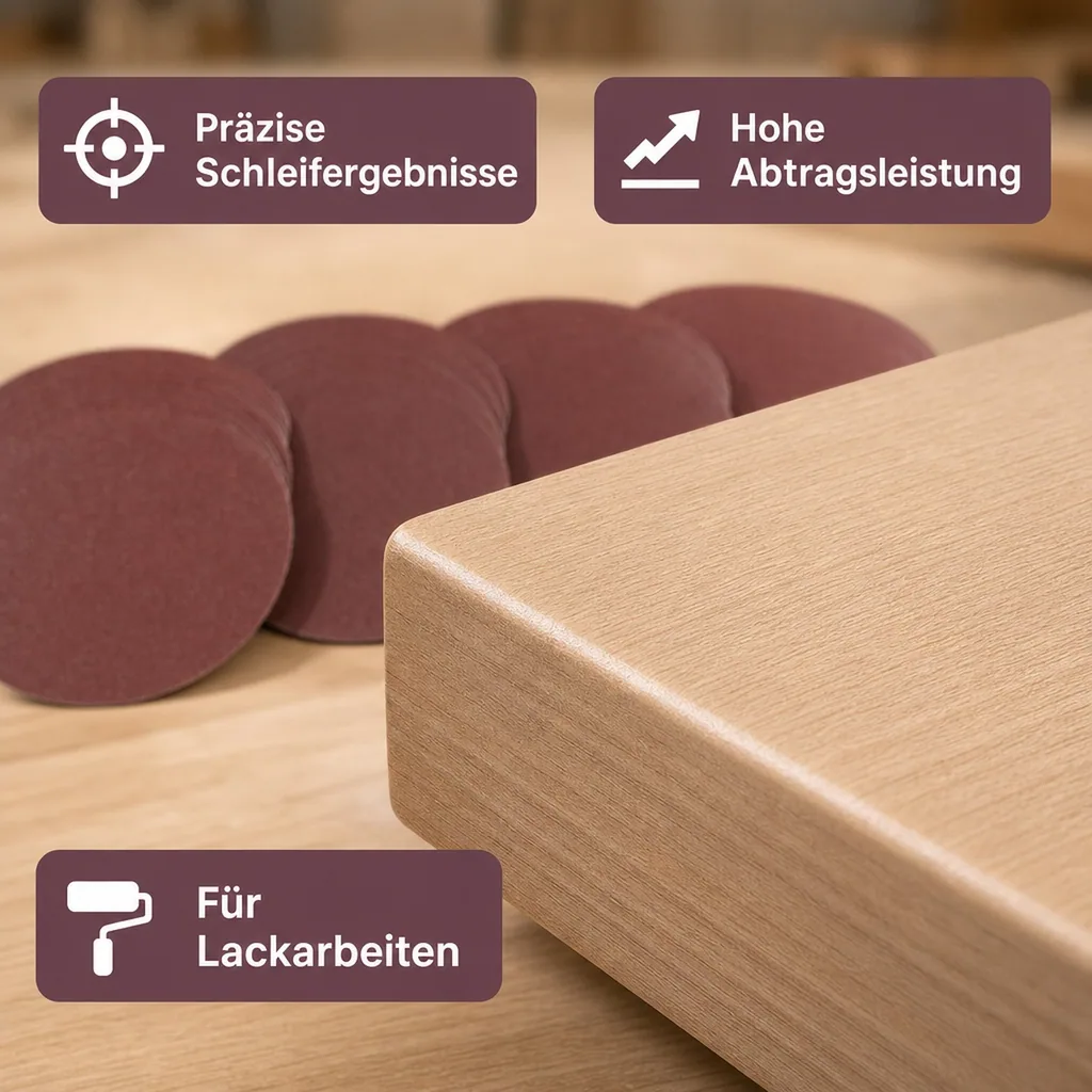 Schleifpapier Set - 150 mm - 25 teilig