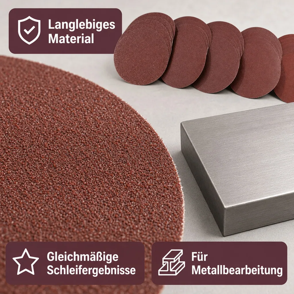 Schleifpapier Set - 150 mm - 25 teilig