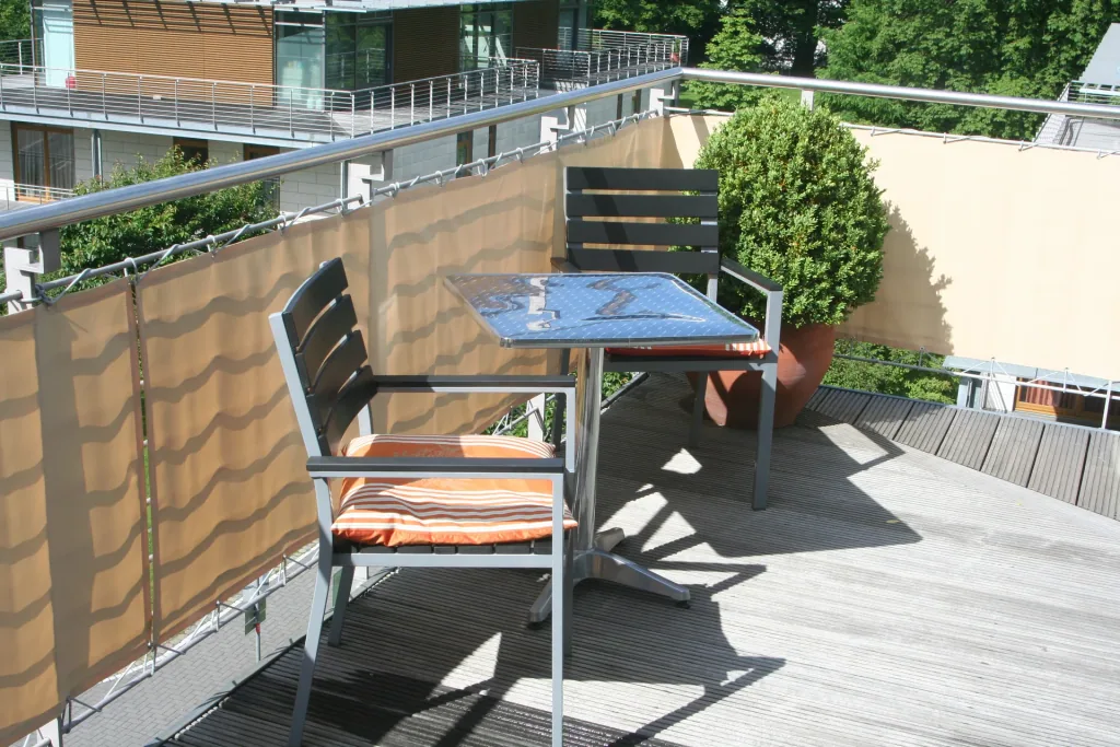 Balkonverkleidung, sisal, 75 x 500 cm