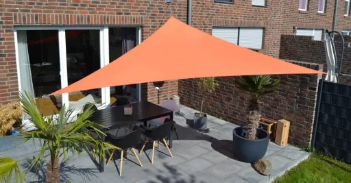 Dreieck-Sonnensegel wasserabweisend terracotta 360 x 360 x 360cm
