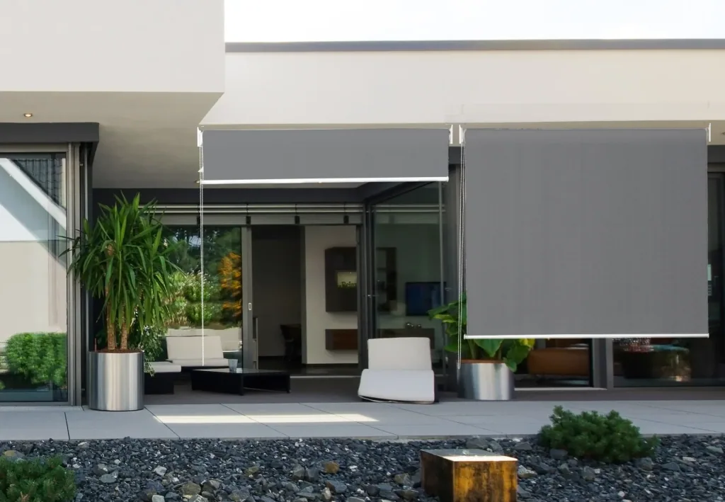 Sonnenrollo HDPE grau 160 x 240cm