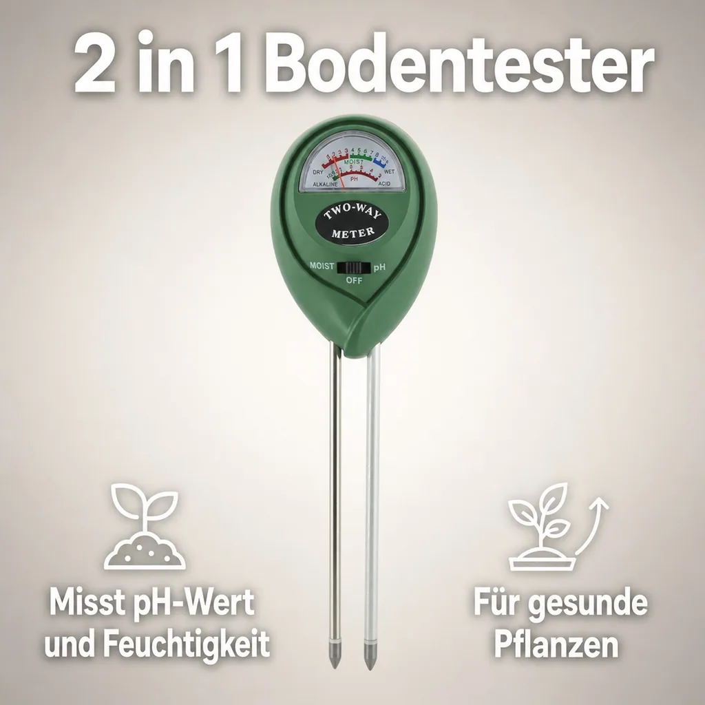 Bodentester für pH-Wert und Feuchtigkeit
