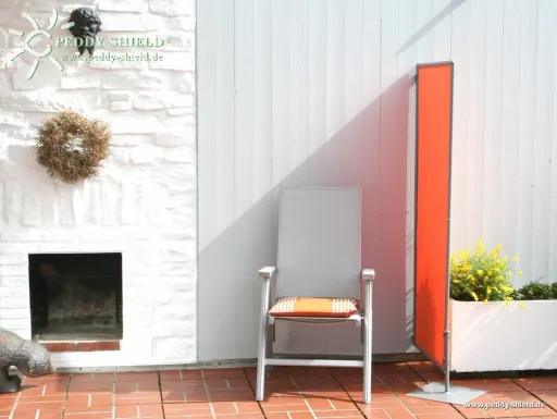 Paravent Sicht- und Windschutz 70x170 cm terracotta