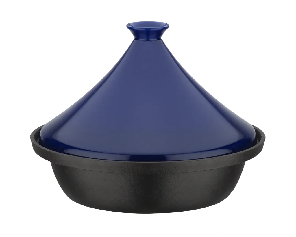 Tajine 2-farbig, blau - orientalische Pfanne mit Deckel