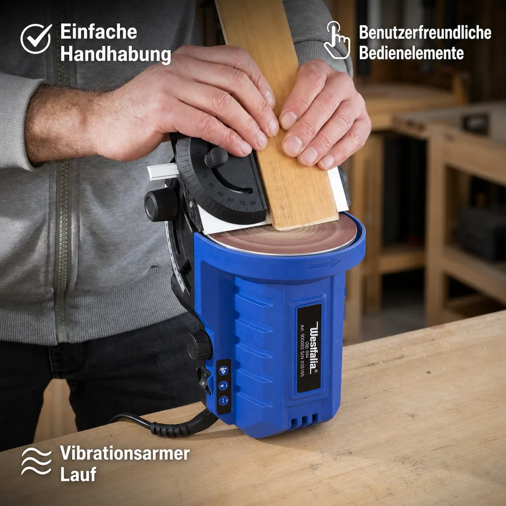 Tellerschleifer mit Gehrungswinkel, 140 Watt