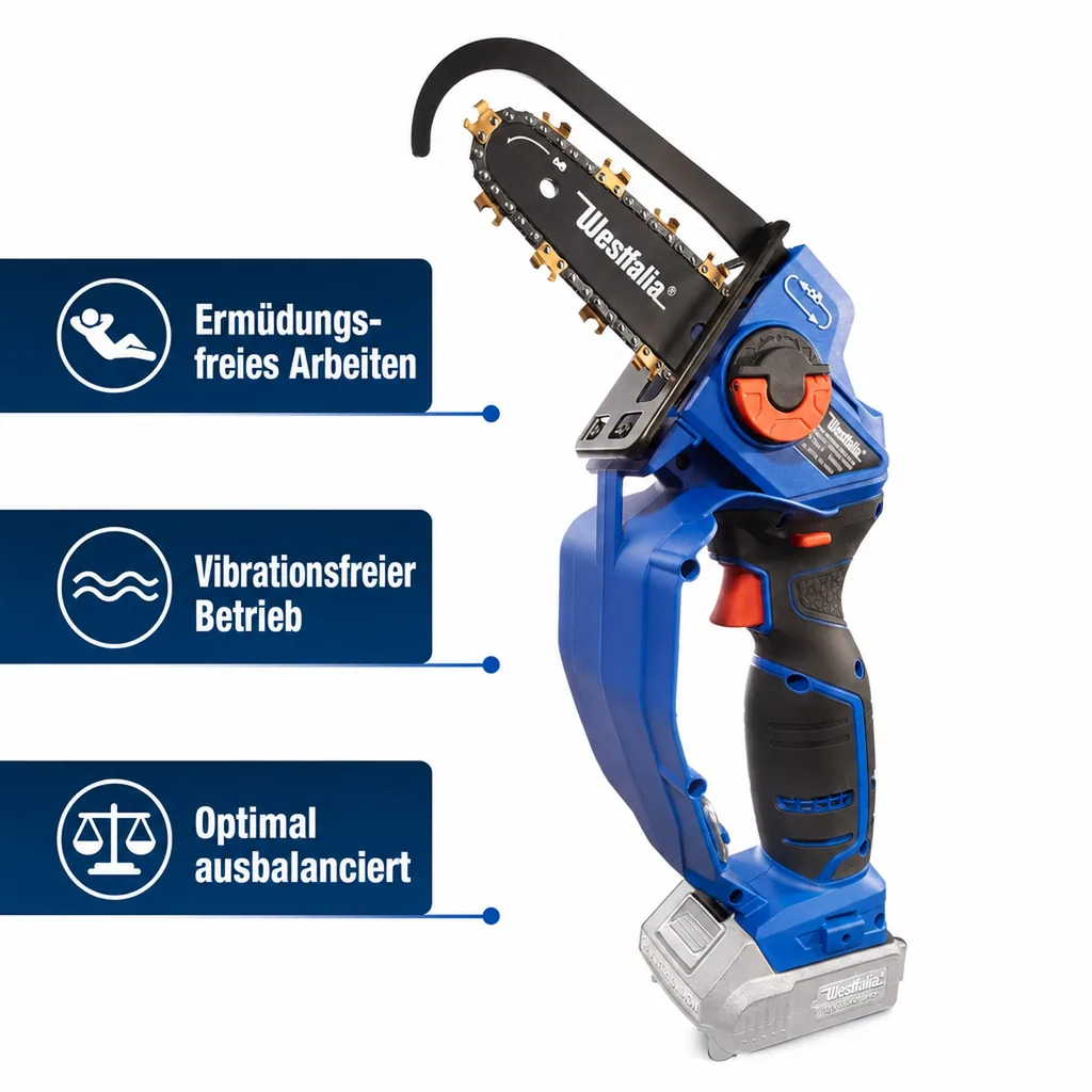 Akku-Einhand-Powersäge, X-SAW PRO, 18 Volt, Li-Ion (Akku, Ladegerät und Verlängerungshandle sind nicht enthalten)
