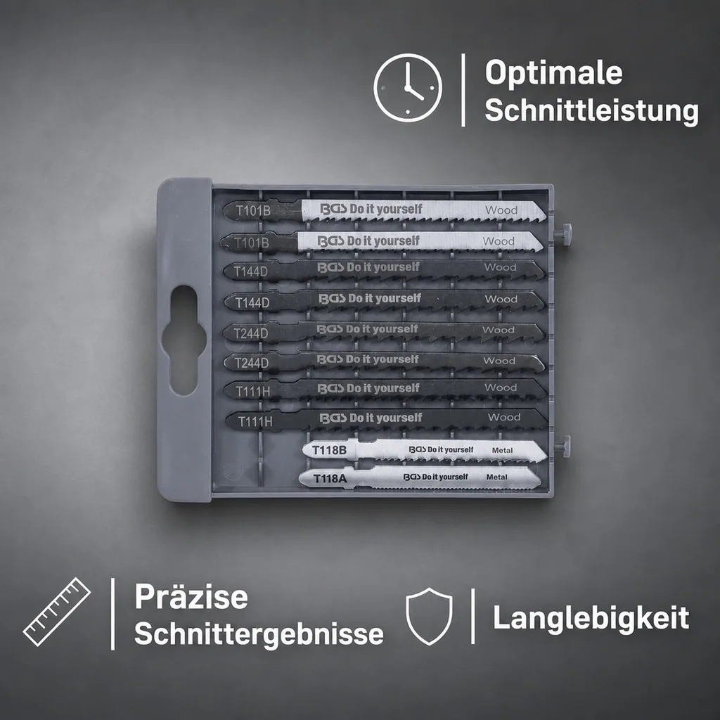 Stichsägeblatt-Satz, 10-teilig