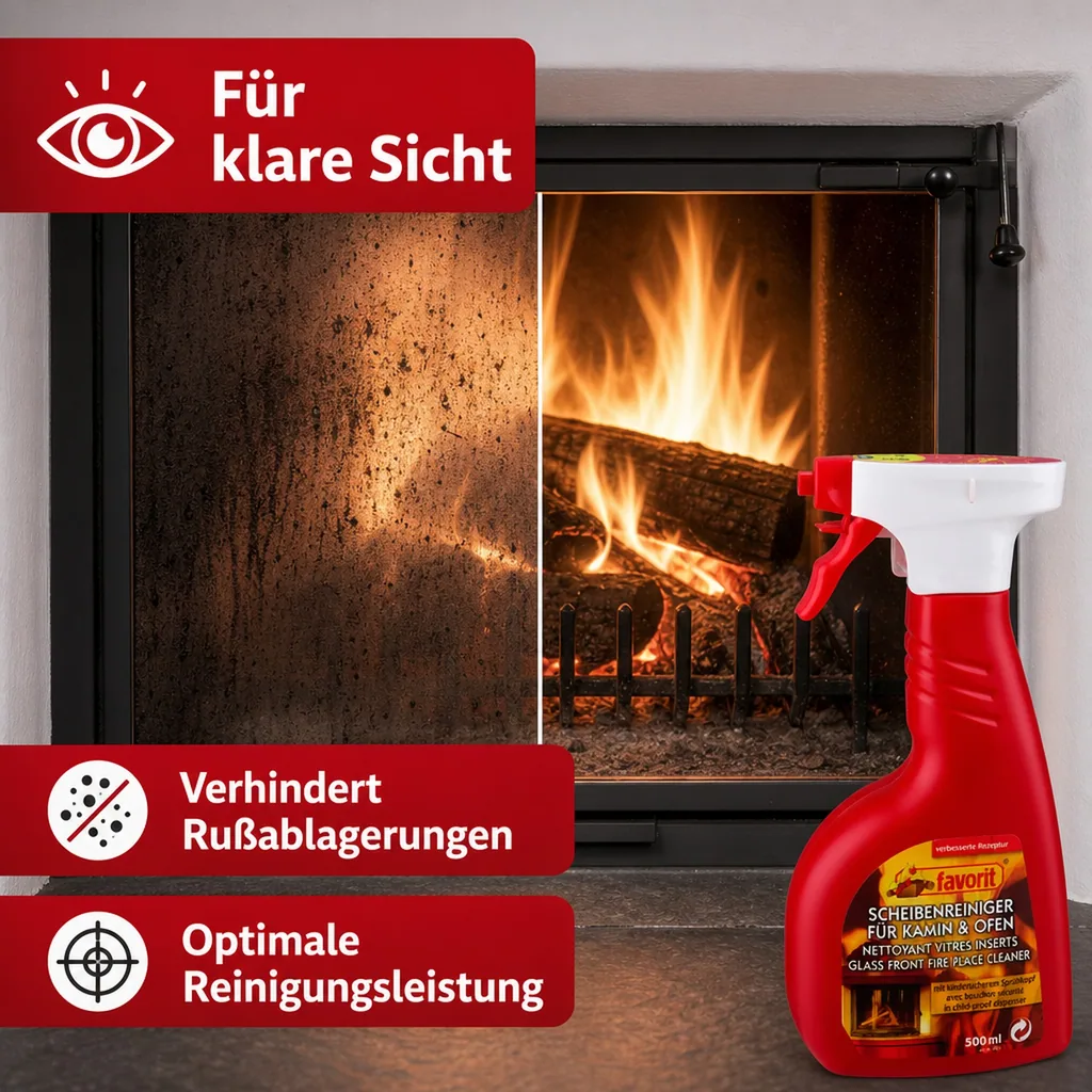 Kaminglas- und Ofenglas Reiniger 0,5 l