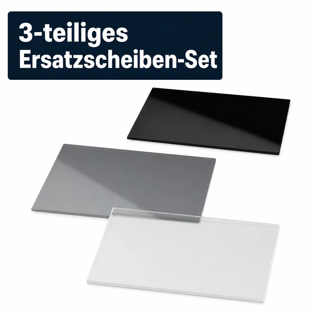 Ersatzscheiben Set 3-teilig für Schweißer Kopfschutzschirm 2 in 1