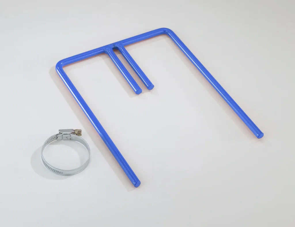 Halter für Wühlmaus Schussgerät zur vertikalen Ausrichtung