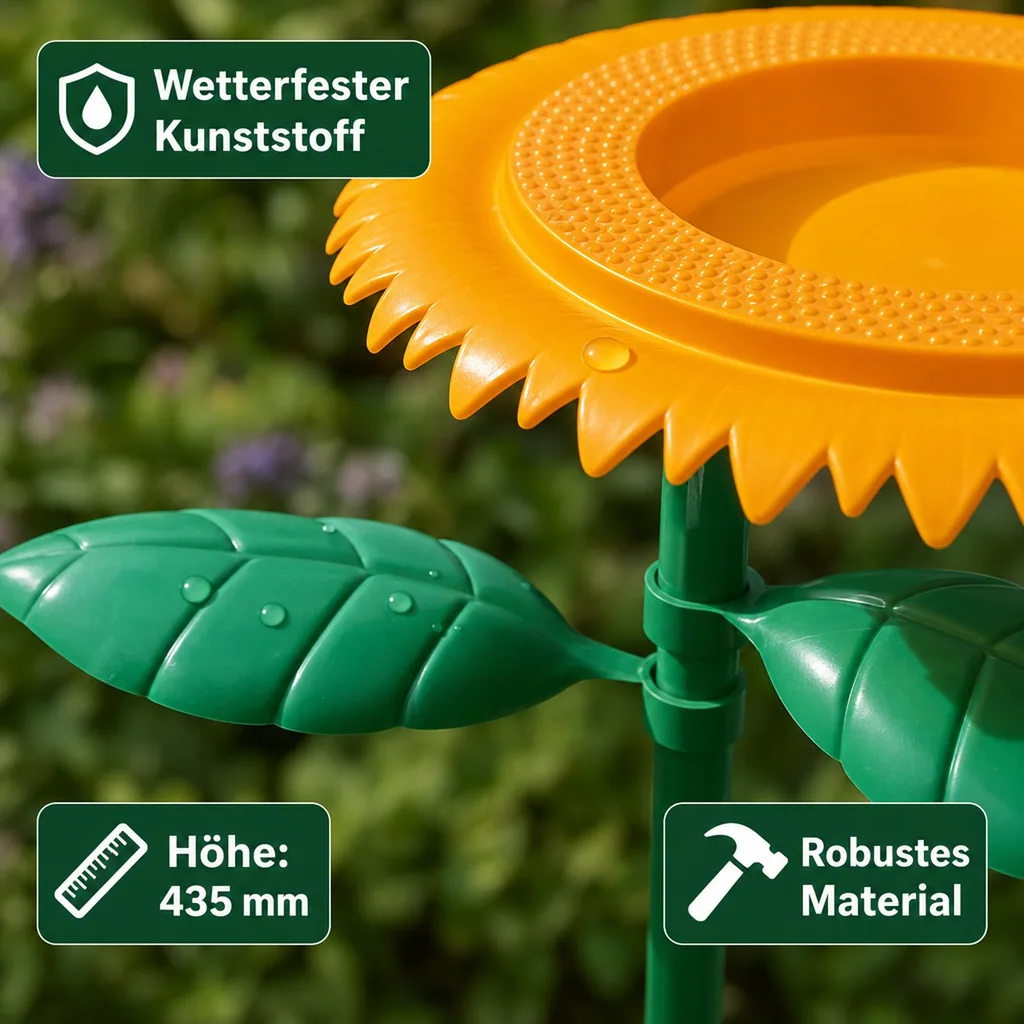 Vogeltränke "Sonnenblume"