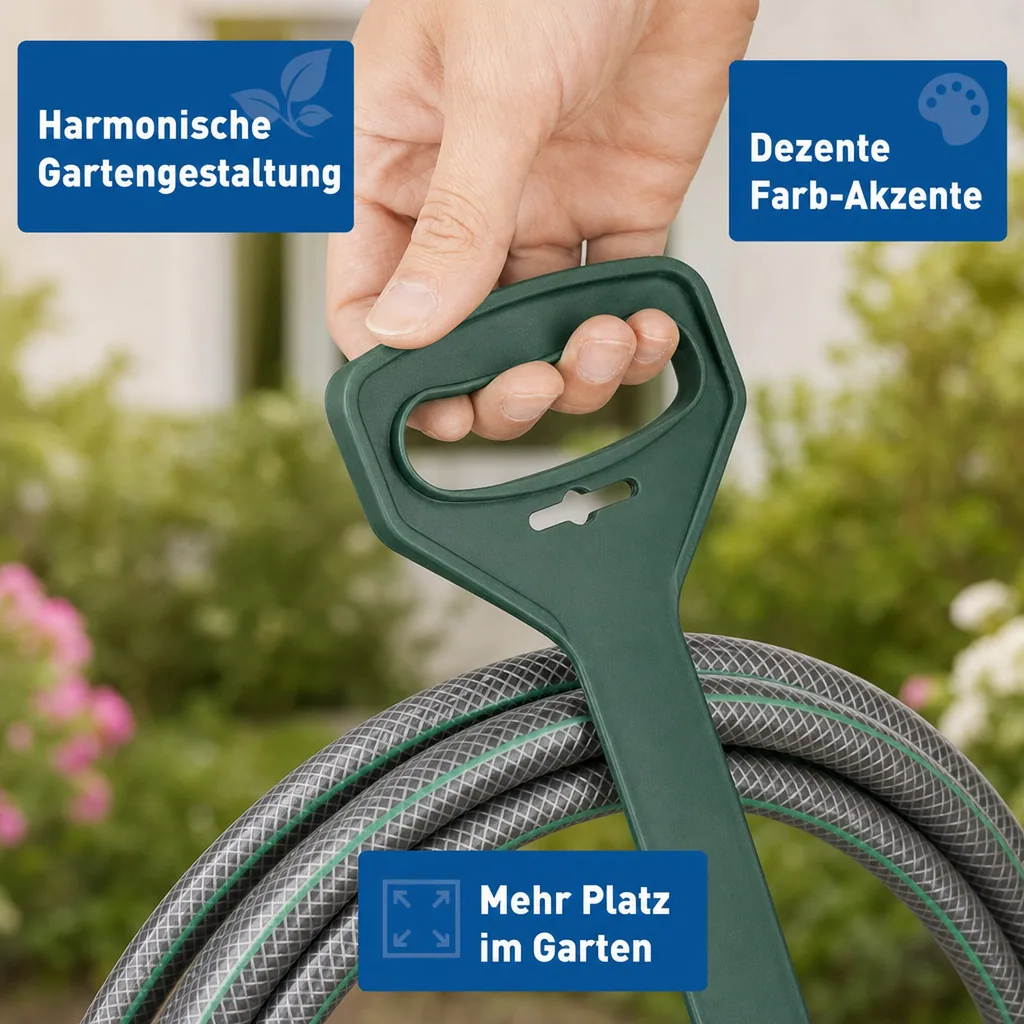 Schlauchhalter "Profi", 2er Set, grün