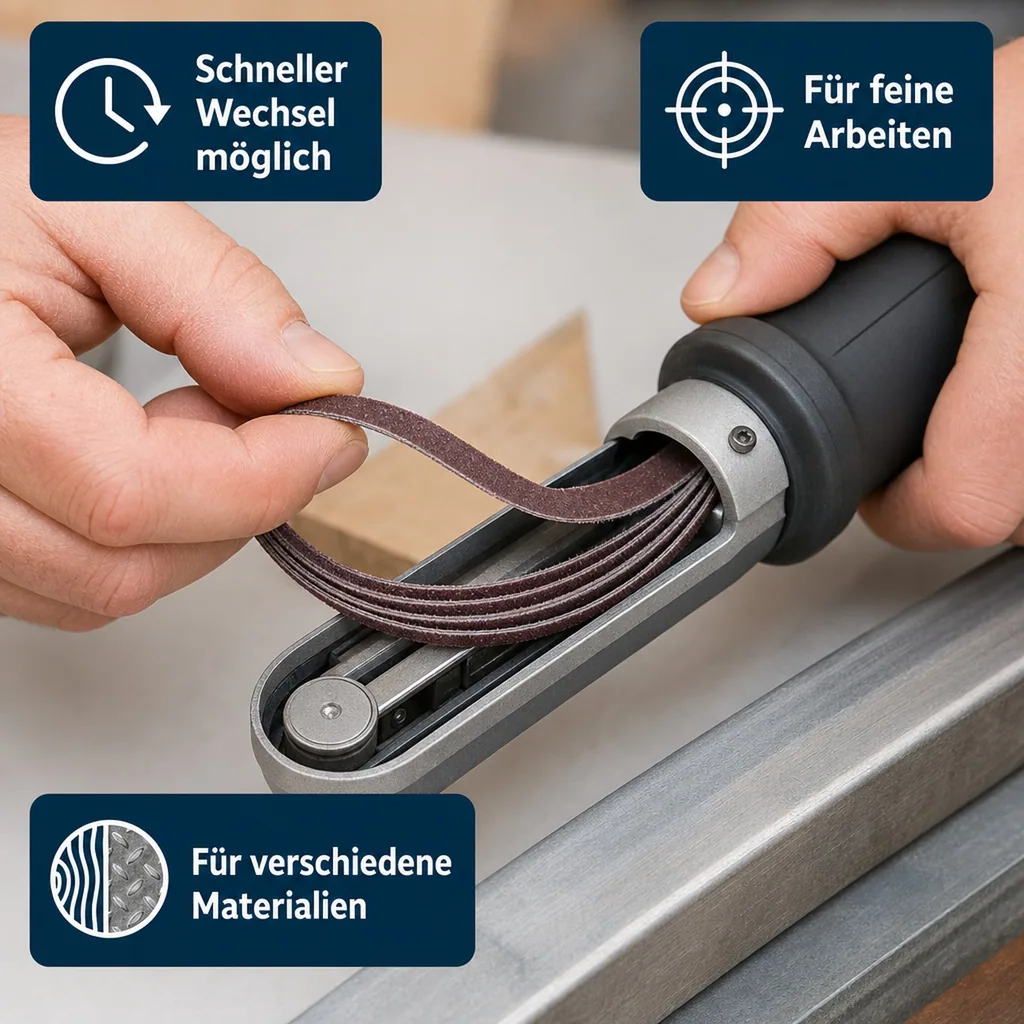 Schleifbänder 8 mm breit, K120