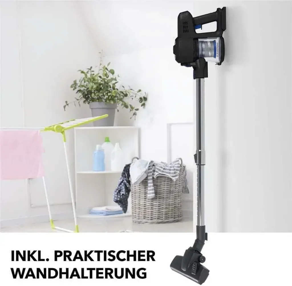 Zyklon-Staubsauger 22,2V schwarz/blau – Ohne Akku und Ladegerät