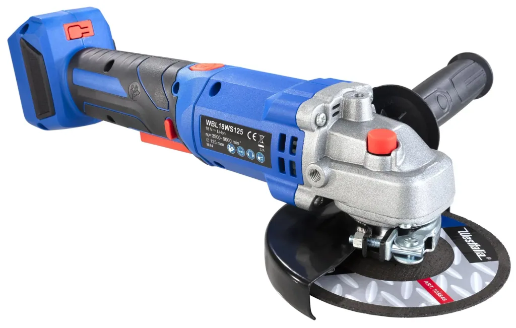 18 V Winkelschleifer BL 125 mm WWSBL 125 (Akku und Ladegerät nicht enthalten)
