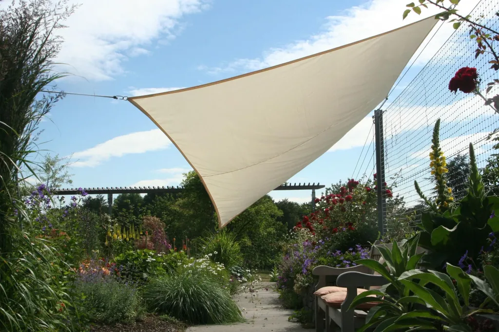 Viereck-Sonnensegel HDPE weizen 250 x 300cm