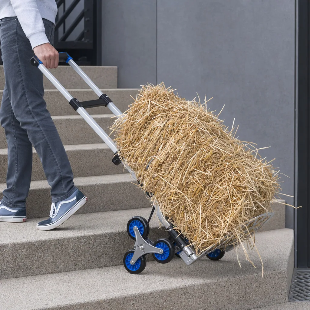 Treppen-Sackkarre, klappbar, 70 kg Tragkraft