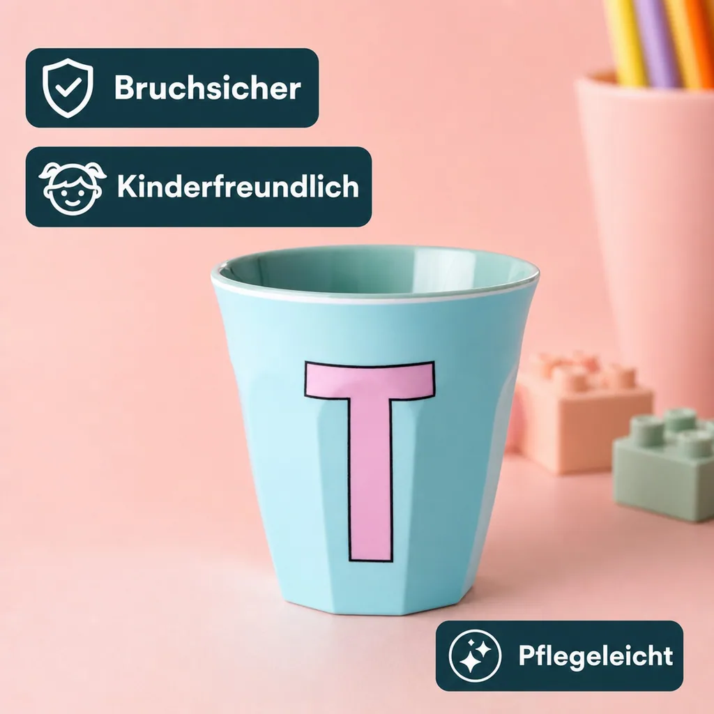 RICE Becher - T, 250 ml, Melamine, Farbe: Minze
