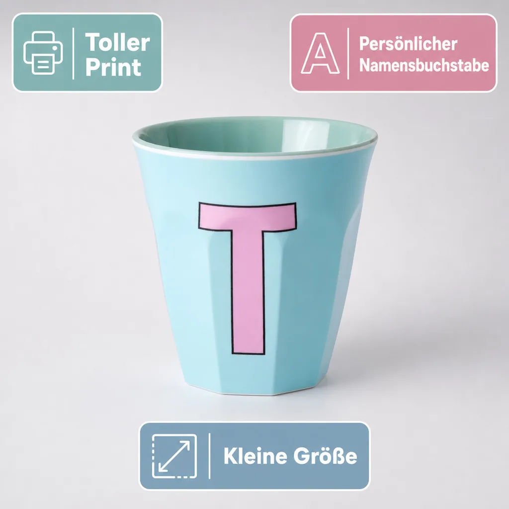 RICE Becher - T, 250 ml, Melamine, Farbe: Minze