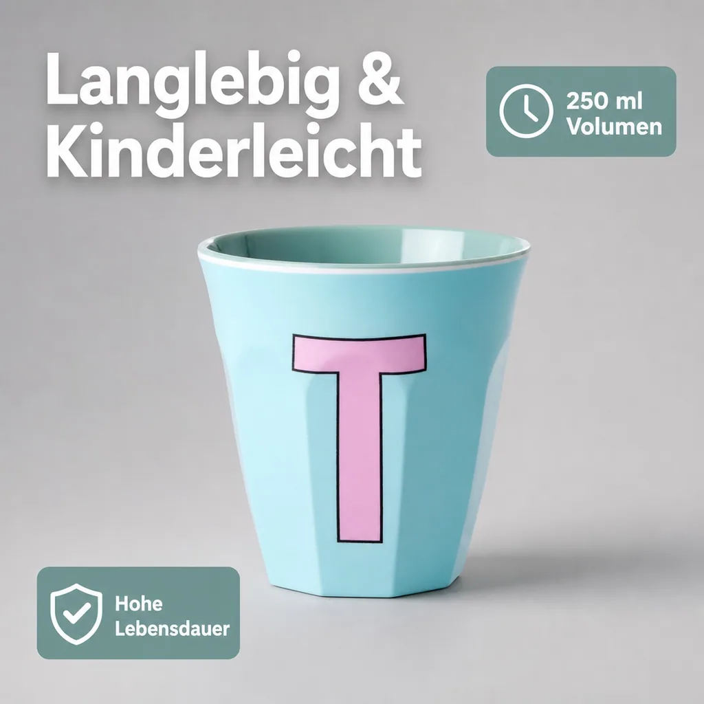 RICE Becher - T, 250 ml, Melamine, Farbe: Minze