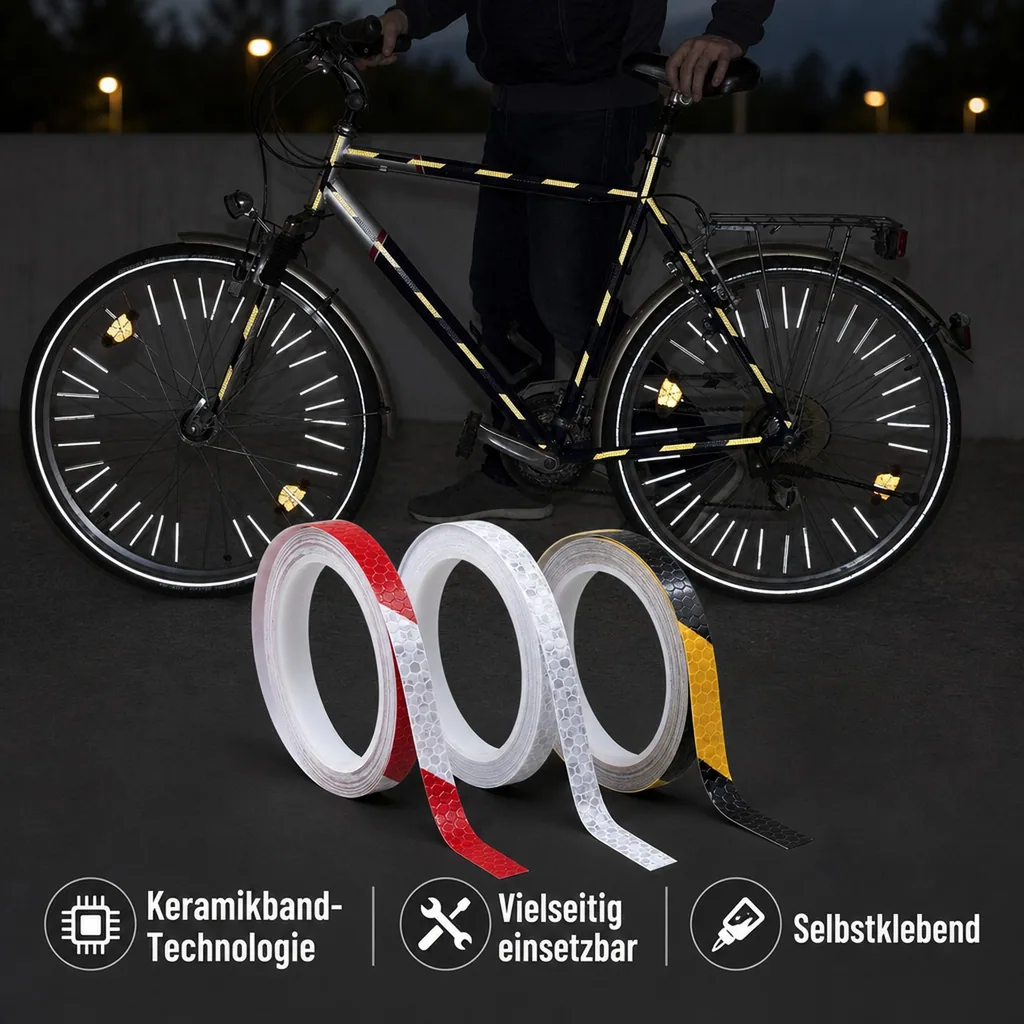Reflektierende Klebebänder 3 tlg