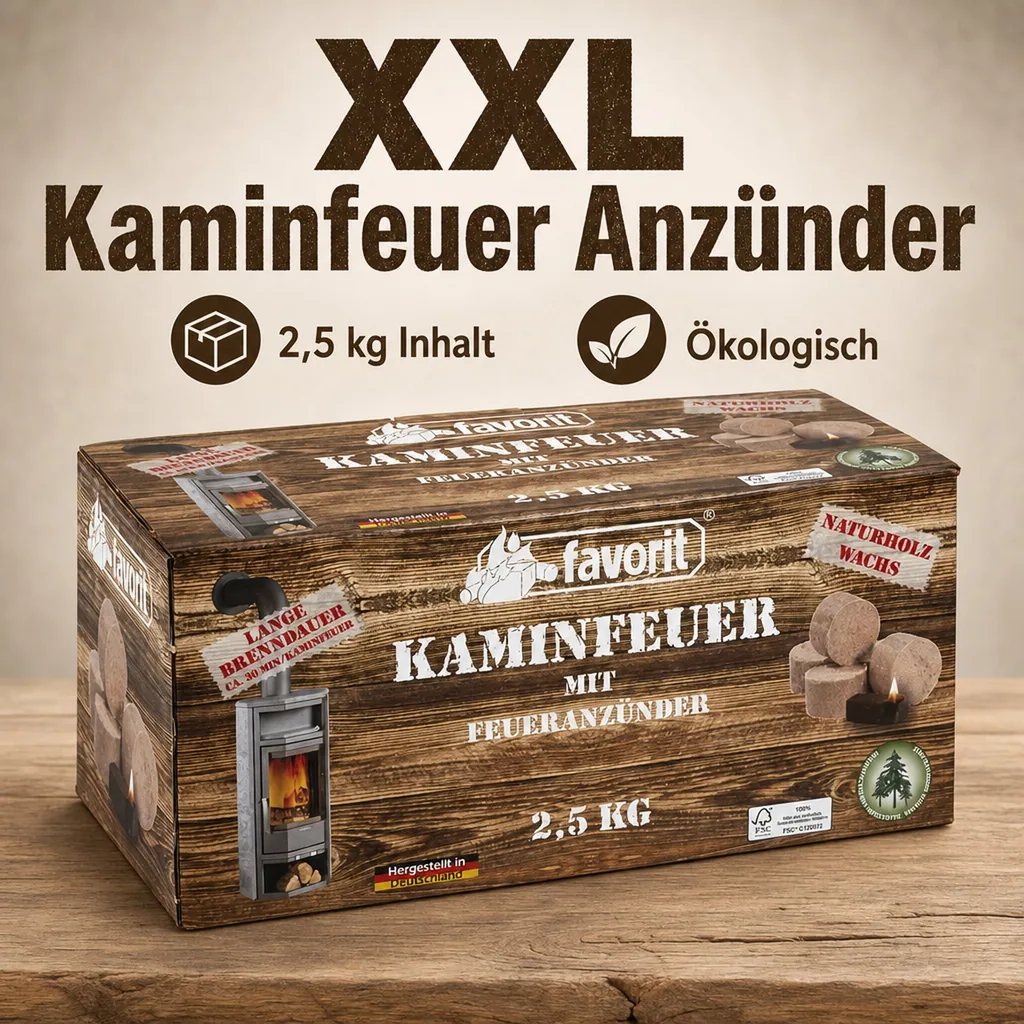 Kaminfeuer Anzünder XXL, 2,5 kg